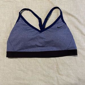 Nike Medium Impact Sports Bra Blue Size Large